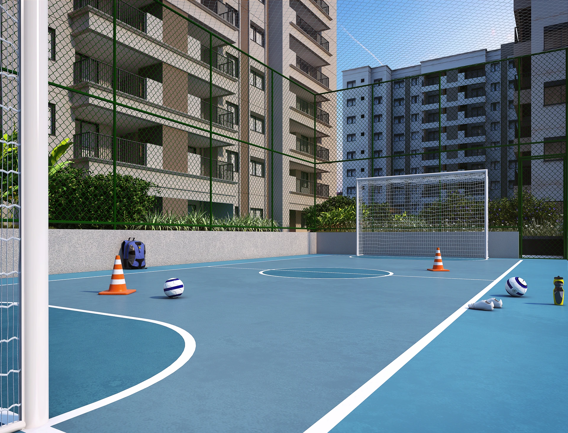 Perspectiva ilustrativa da quadra esportiva — Go Lapa