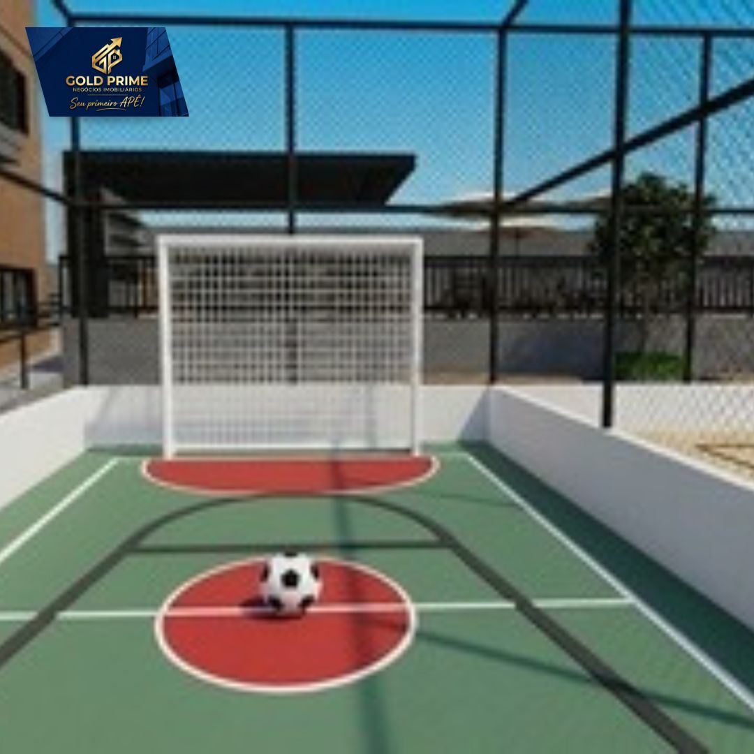 Perspectiva ilustrativa da quadra society com gol — Park Monumental