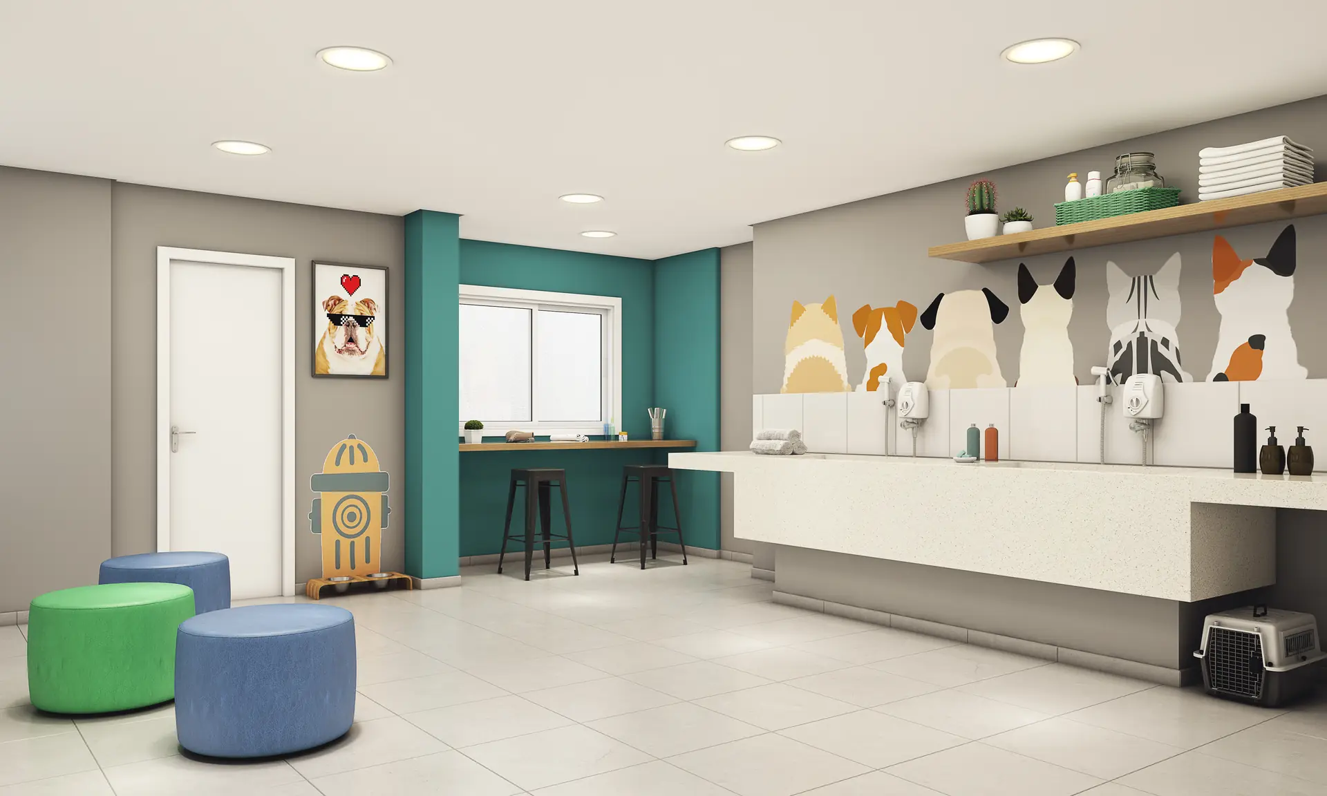 Perspectiva ilustrativa: Pet care — Topic Jaguaré
