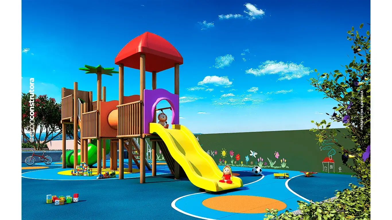 Perspectiva ilustrativa do playground